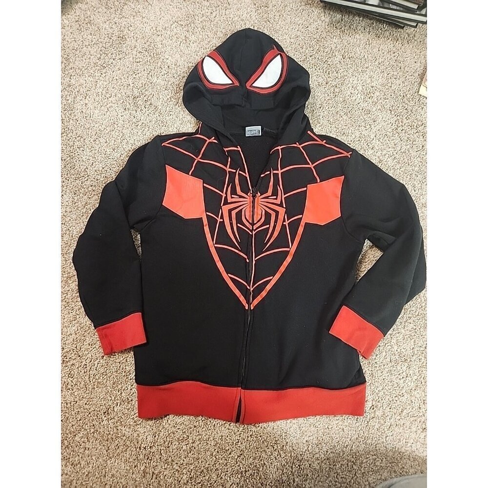 Miles‎ Morales Spider-Man Size X-L Boys zip up hoodie sweatshirt jacket